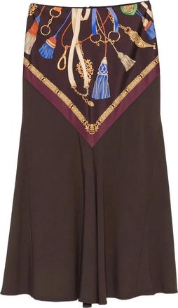 Etro Falda Midi Evas&eacute; - Skirts - Mujer - Marr&oacute;n - S
