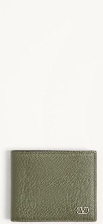 Valentino Garavani Portafoglio Valentino Garavani VLogo Signature In Vitello Granato Uomo VERDE MILITARE UNI