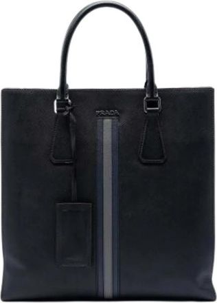 Prada Pre-owned Vintage Tote Bag - Dames - Vintage Shopper - Zwart - ONE Size - Leer - Vintage