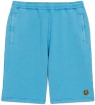 Kenzo Tiger Crest Shorts - Heren - Korte Broeken - Blauw - L - Katoen - Korte Broeken