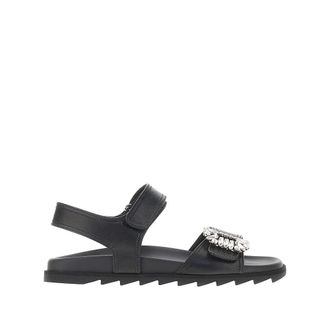 Roger Vivier Viv Strass leather sandals Woman 38