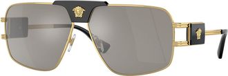 Versace VE2251 Asian Fit 10026G Mens Sunglasses Gold Size 63