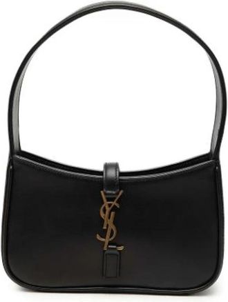 Saint Laurent Pre-owned Mini Le 5 a 7 - Dames - Vintage Handtas - Zwart - ONE Size - Leer - Vintage