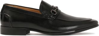 Kazar Heren instap horsebit loafers - Heren - Loafers - Zwart - 43 EU - Leer - Schoenen