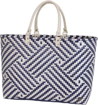 Handed By Claire Recyled Plastic Shopper in Champagne/navy at Nordstrom, Size Large