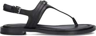 Michael Kors Schoenen, Dames, Zwart, 37 EU, Elegante Thong Sandalen voor Vrouwen