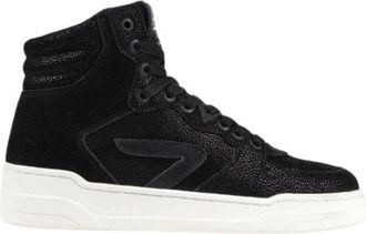 HUB Court-Z Sneakers Zwart/Ivoor - Dames - Sneakers - Zwart - 41 EU - Schoenen