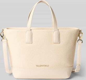 Valentino Handbags Shopper mit Label-Applikation Modell ATENA in Ecru, Gr&ouml;&szlig;e 1