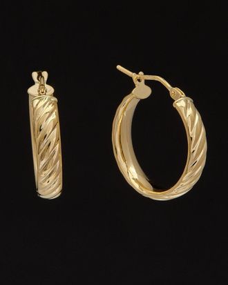 Italian Gold, Inc 14K Italian Gold Twisted Hoops