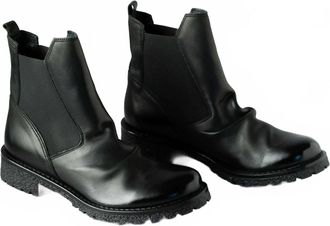 Eric Michael Womens Leather Chelsea Boots In Black
