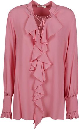 Seafarer Pink Milly ruched shirt