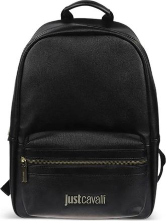 Just Cavalli Rugzak met logo - Zwart