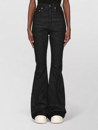 Rick Owens denim high-rise slim-fit bootcut jeans