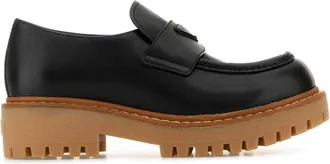 Prada Black Leather Loafers