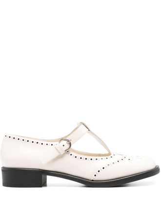 Miu Miu 35 mm leren loafers - Wit