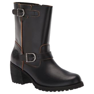Harley-Davidson Harley Davidson Lalanne Engineer Leather Womens Ankle Boots - Black - Size:UK 5.5