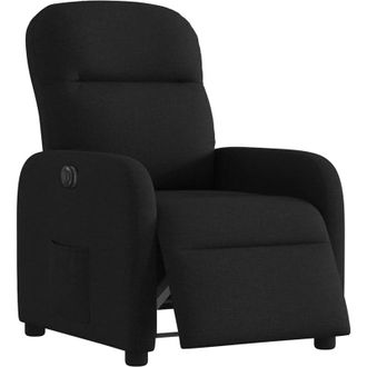 vidaXL Vidaxl - Sill&oacute;n Reclinable El&eacute;ctrico De Tela Negro