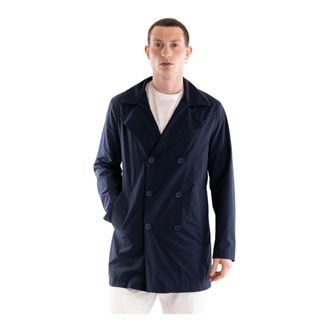 People of Shibuya Hombre, Abrigos, Azul, Talla: 2XL