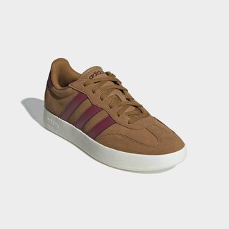 adidas Sneaker ADIDAS SPORTSWEAR BARREDA, Herren, Gr. 38,5, weiss (bronze strata, shadow rot, sanftes wei&szlig;), Leder, Synthetik, Schuhe Sneaker, inspiriert vom