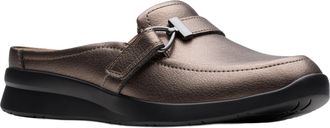 Clarks Womens Ellowyn Amelia Mule, Bronze Metallic Leather, 8 Wide