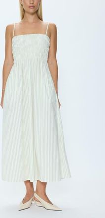 Pistola Denim Bianca Maxi Sundress in Sage Egret Stripe at Nordstrom, Size X-Large