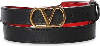 Valentino Garavani Vlogo Signature Reversible Calfskin Belt