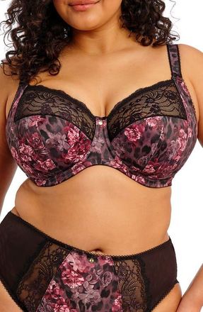 Elomi Morgan Full Figure Underwire Bra in Dark Romance at Nordstrom, Size 40Dd