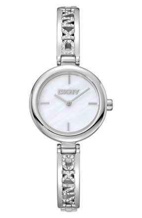 DKNY L 115-2 Bracelet Watch in White Mop at Nordstrom