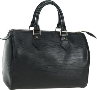 Louis Vuitton Speedy Epi Leather Black Leather Handbag (Pre-Owned)