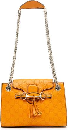 Gucci Borsa a spalla Guccissima Emily piccola 2016-2024 - Arancione