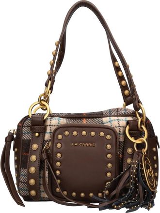 La Carrie Bolso de lana y piel sint&eacute;tica - Bags - Mujer - Marr&oacute;n - ONE SIZE