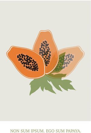 Komar Bild »Cultivated Papaya« Natur 1 Stk. tlg. Wandbild zur Dekoration - ohne Rahmen