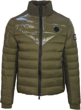 Plein Sport Plain Quilted Green Jacket