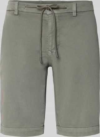 M.A.C Regular Fit Bermudas mit Bindeg&uuml;rtel und franz&ouml;sischen Eingrifftaschen in Khaki, Gr&ouml;&szlig;e 31