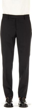 Lardini Wollen en Mohair Broek - Heren - Chinos - Zwart - XL - Wol - Broeken
