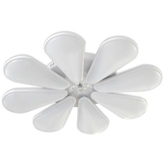 Trade Shop Trade Shop Traesio - Trade Shop - Lampadario A Forma Di Fiore Moderno 80 Watt Doppia Illuminazione Plafoniera C10