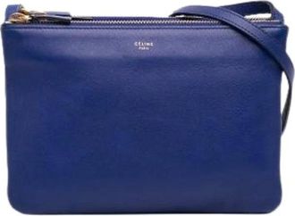 Celine Pre-owned Cross Body Bags, female, Blue, Size: ONE SIZE Pre-owned Vintage Cross Body Bag