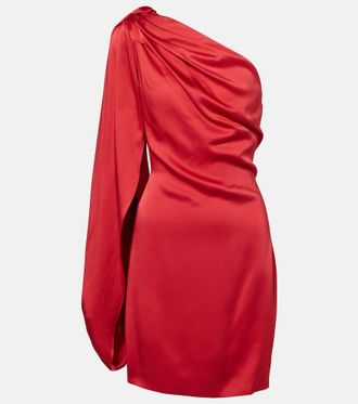 Stella McCartney One-shoulder satin minidress