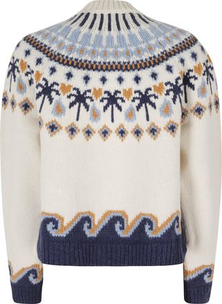 Alanui Sweet Winter Geometric Jacquard Virgin Wool Sweater