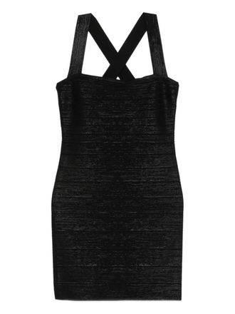 H&eacute;rve L&eacute;ger Jurk met gekruiste bandjes - Zwart