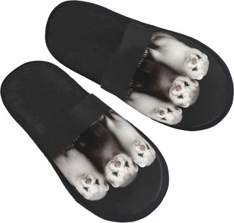 Generic Sliders Ferrets With Mute Sole Slippers Anti-Skid Shoes For Hotel Christmas Trip M