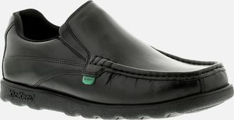 Kickers Mens Kickers Mens Shoes Work School Fragma Slip 3 Am Leather Slip On black UK Size - Size: 10.5