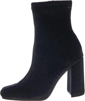 Steve Madden Stivaletti Profilo alla Caviglia - Dames - Laarzen met Hak - Zwart - 35 1/2 EU - Leer - Schoenen