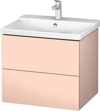 Duravit Duravit L-cube Mueble De Pared 620mm De Ancho, Profundidad 481, 2 Cajones, Se Ajusta A La Altura De P3 Comfort. Art&iacute;culo 233265, Color: Albaricoque Pe