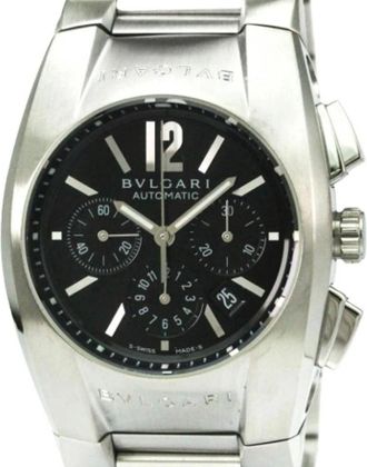 Bulgari Pre-owned Watches, male, Gray, Size: ONE SIZE Pre-owned Ergon Eg35Sch Wristwatch