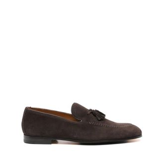 Doucal's Loafers, male, Brown, Size: 9 1/2 US Loafer with tassels
