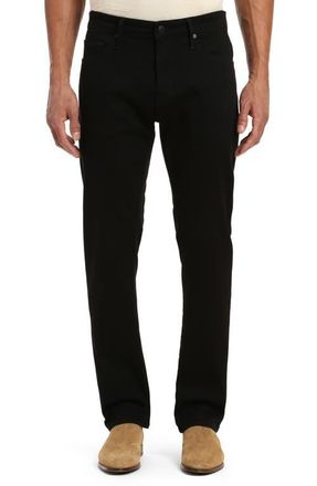 Mavi Zach Straight Leg Jeans in Black at Nordstrom, Size 30 X 34