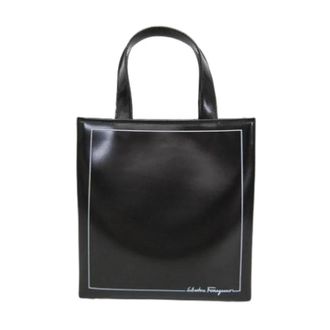 Ferragamo Tweedehands leren handtassen - Dames - Vintage Shopper - Zwart - ONE Size - Leer - Vintage