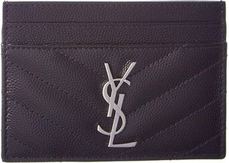 Saint Laurent Monogram Matelasse Leather Card Case