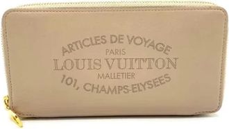 Louis Vuitton Tweedehands leren portemonnees - Dames - Vintage Accessoires - Beige - ONE Size - Vintage